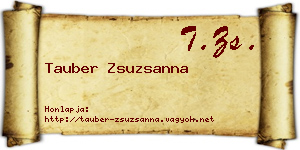 Tauber Zsuzsanna névjegykártya