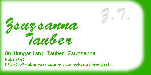 zsuzsanna tauber business card